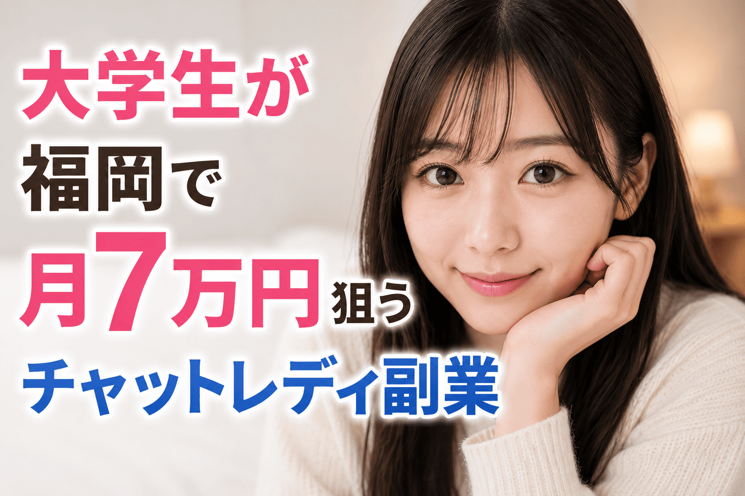 大学生が福岡で月7万円狙うチャットレディ副業